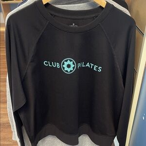 NWT black Club Pilates lightweight sweatshirt, large
